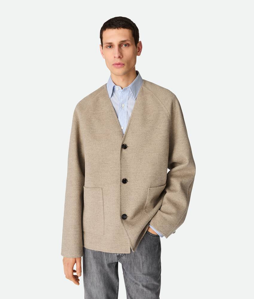 Display a large version of the product image 1 - Light Double Wool And Cashmere Coat