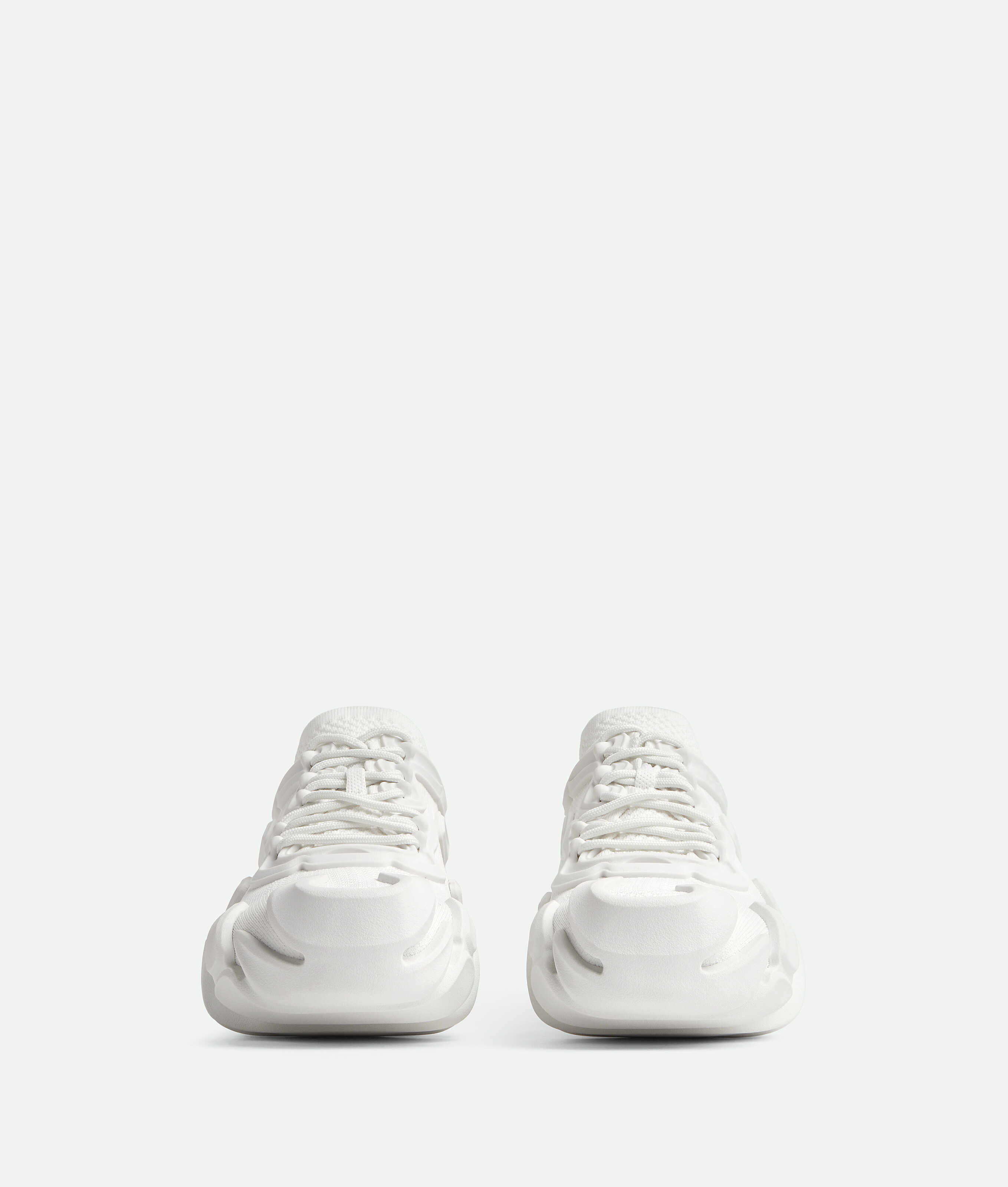 Shop Bottega Veneta Flex Sneakers In Optic White