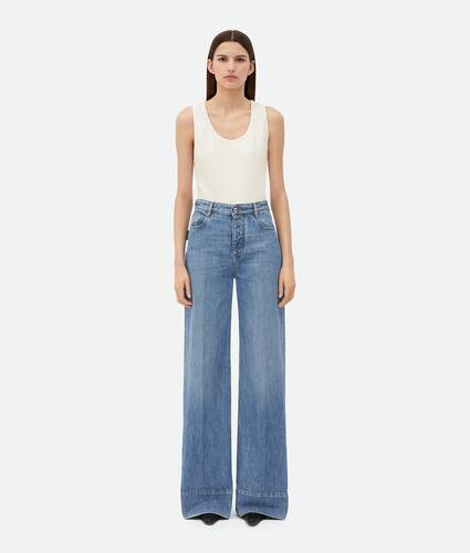 Vintage Indigo Wide Leg Denim