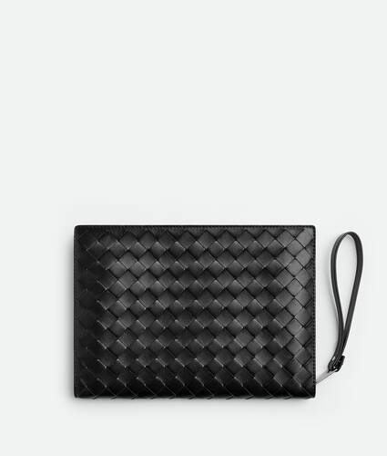 Small Intrecciato Document Case With Wristlet
