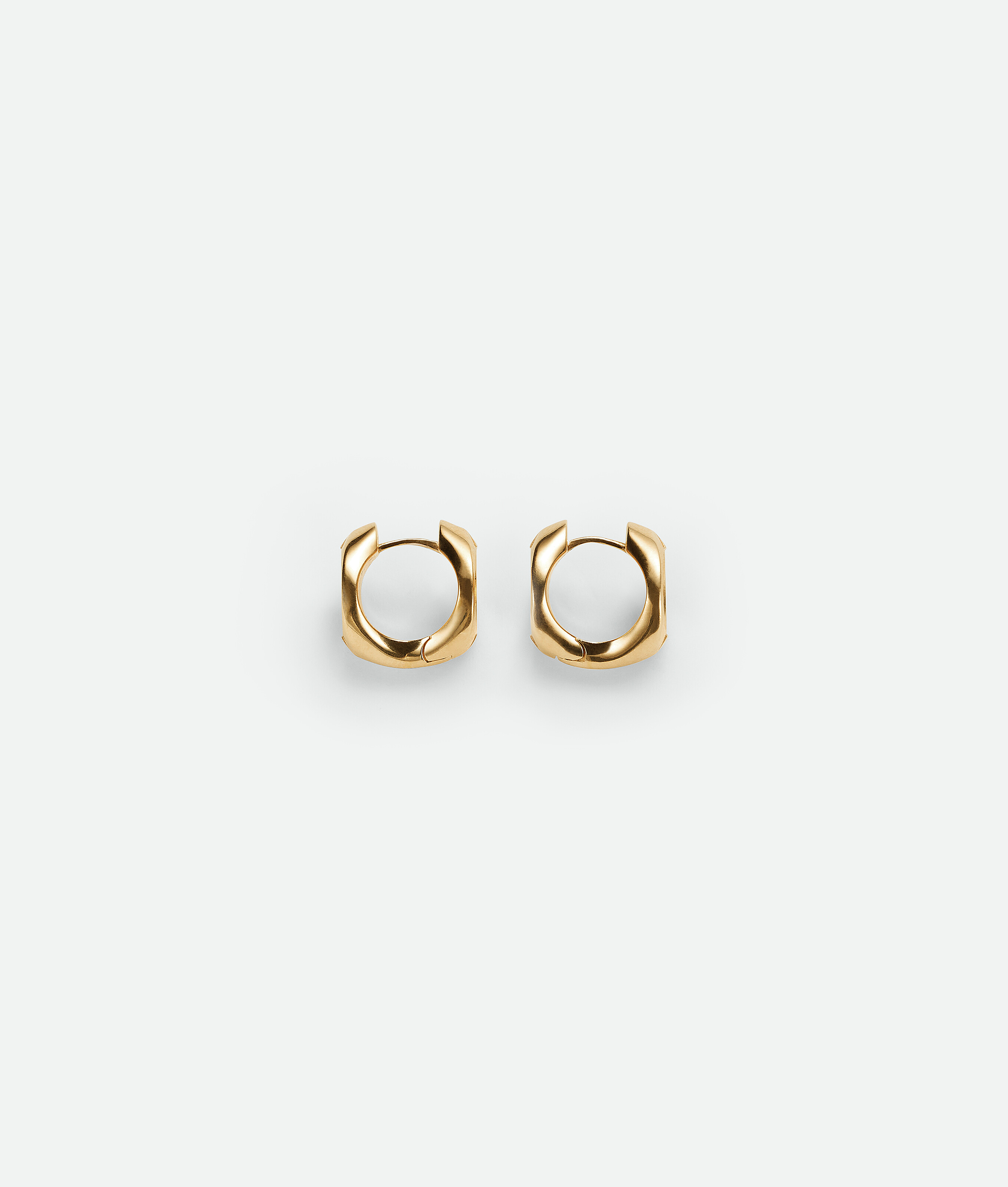 Bottega Veneta Detail Hoop Earrings In Gold