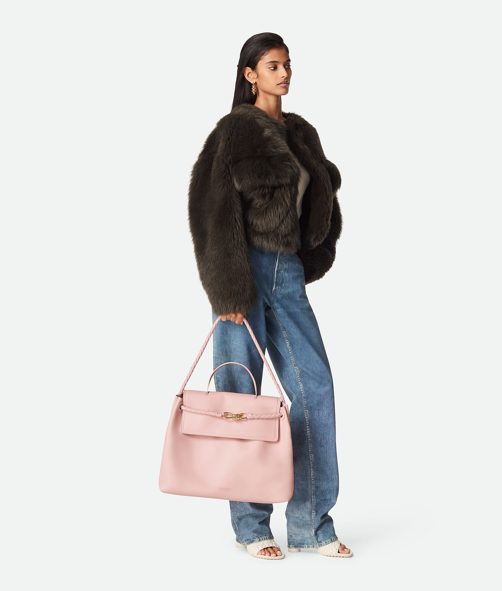 Bottega Women's Large Ciao Ciao in Rose. Shop online now.