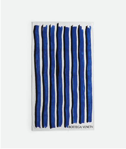Display a large version of the product image 1 - Striped Cotton Beach Towel