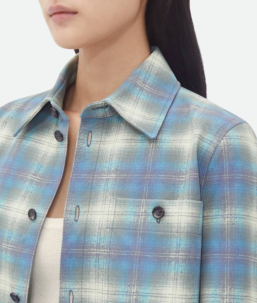 Display a large version of the product image 4 - Flannel-Printed Leather Shirt