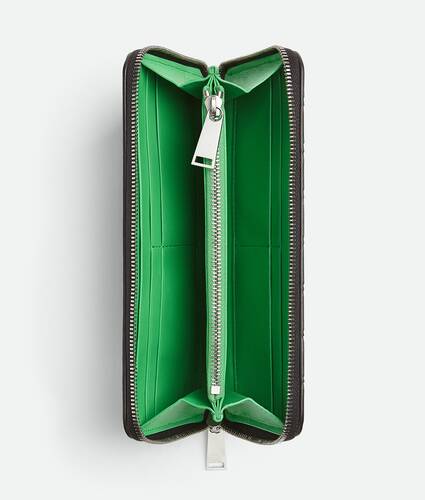 Intrecciato Zip Around Wallet