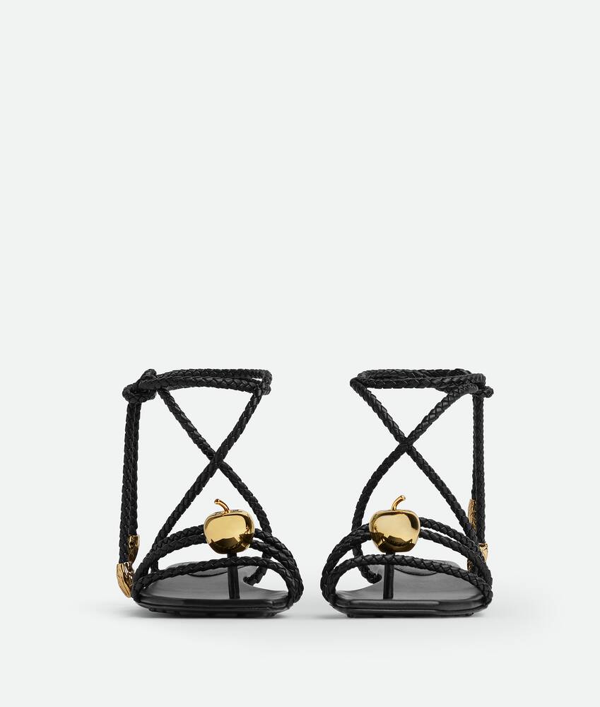Bottega Veneta® Women's Adam Flat Sandal in Black. Shop online now.