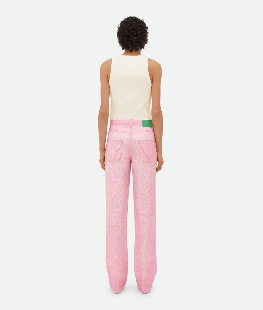Display a large version of the product image 3 - Printed Denim Viscose Trousers