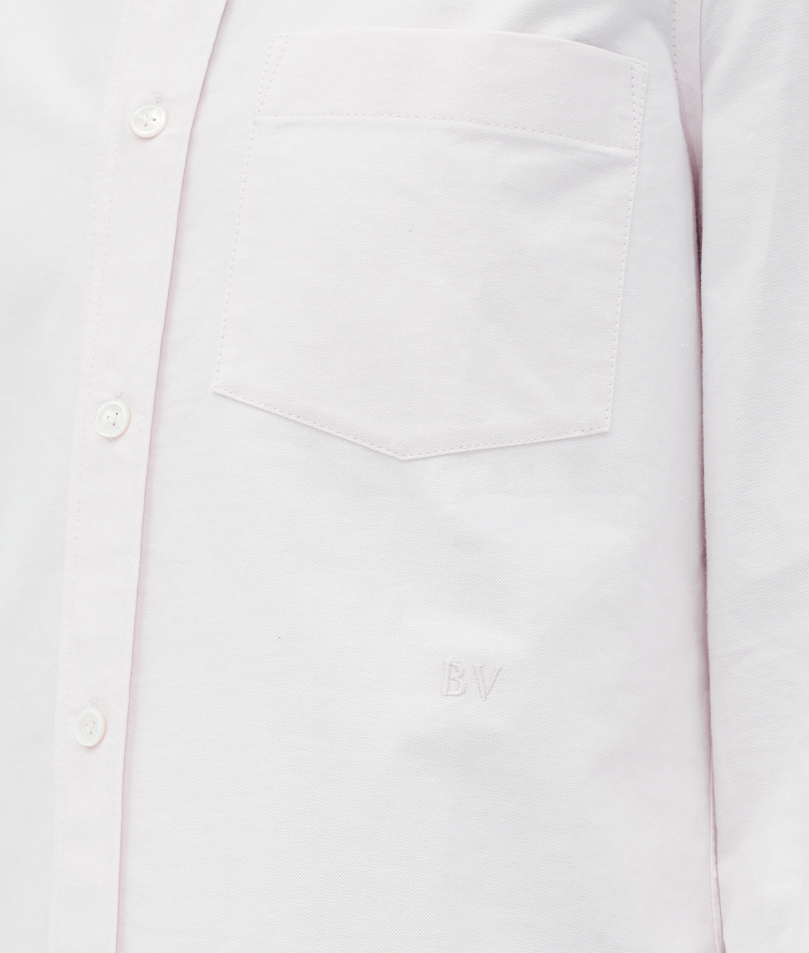 Shop Bottega Veneta Cotton Oxford Shirt In White